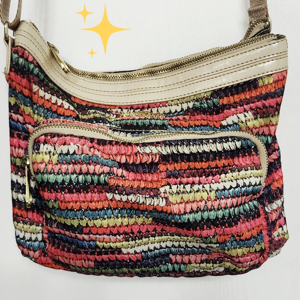 Kipling Crossbody Bag Basketweave Design